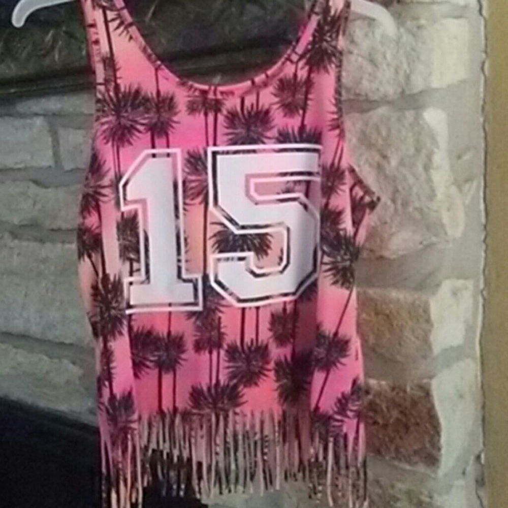 Sunset colored croptop in good condition